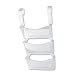 Rubbermaid 65994 Unbreakable three-pocket wall file set & hangers, letter/a4 size, clear/white