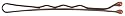 Lady Jayne Hair Accessories 24 Bobby Pins 4.5cm Brown