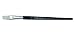 Charles Leonard Inc. Flat Brushes with Short Handle, #18, 0.75 Inch, White Bristle, 1 Dozen (73118)