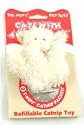 KONG Curly Lamb Catnip Toy, Cat Toy, Cream