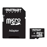 Patriot Signature 32 GB microSDHC Class 4 Flash Memory Card with Standard SD Adapter PSF32GMCSDHC43P