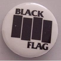 BLACK FLAG - Logo - Large Button / Pin