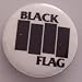 BLACK FLAG - Logo - Large Button / Pin Image