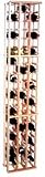 Wine Cellar Innovations Country Pine 3 Column Individual Bottle Rack 63-bottle