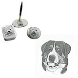 Greater Swiss Mountain Dog Desk Set, Porcelain by Rosalinde