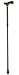 Duro-Med ladies Folding Adjustable Cane, Black