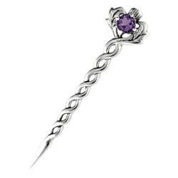 Kit Heath Scottish Thistle Brooch by Something Silver
