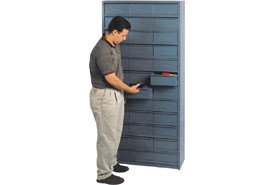 12D Metal Drawer Storage Cabinet With 72 Drawers