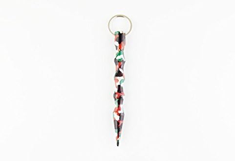 Cyclepower Aluminum Kubaton Keyring Self Defense Keychain 5.75-Inch with Pressure Tip - camouflage