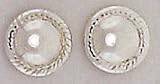 Button Sterling Silver Earrings