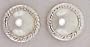 Button Sterling Silver Earrings