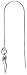 Sterling Silver Italian Threader Earrings with Italian Horn drop total length 4 1/2 Long
