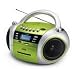 JWIN JX-CD573GRN Portable MP3 CD / CD Player with Cassette and USB / SD / MMC Slot