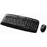 Logitech Cordless Desktop EX 110 - Keyboard - wireless - RF - mouse - USB / PS/2 wireless receiver - English - US