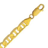 10k Yellow Gold 20 Inch X 7.5 mm Mariner Link Necklace