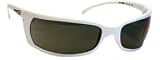 Arnette White Slide Sunglasses with Grey Green Lens by