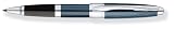 Cross Townsend Black Lacquer/Rhodium Plated Ball-Point Pen with Rhodium Plated Appointments