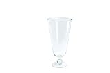 Keep It Simple with Katie Brown Glass Pedestal Hurricane Candle Holder 5.25-inch by 7-inch
