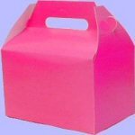 Set of 10 Pink Party Food Boxes.