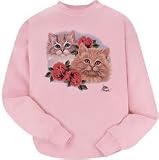 Rose Cats Pink Sweatshirt