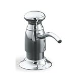21T5fwrUrLL. SL160  KOHLER K 1894 C VS Soap or Lotion Dispenser with Traditional Design (Clam Shell Packed), Vibrant Stainless