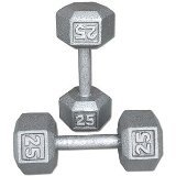 25 lb. Hex Dumbbells (Pair)