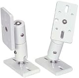 OEM SYSTEMS SEDBLSVLW Universal Swivel-Ball Brackets (White) (Pair)