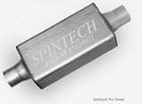 SpinTech | 6224 | Pro Street Muffler - Inlet: 2 1/4Side - Outlet: 2 1/4Inch Side Opposite