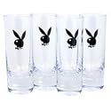 Playboy Bunny Classic Black Design Shot Glass Set