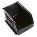 Quantum QUS255 Plastic Storage Stacking Ultra Bin, 16-Inch by 11-Inch by 8-Inch, Black Conductive, Case of 4