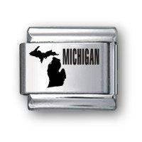 Body Candy Italian Charms Laser MICHIGAN