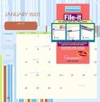Geometrics File-It 2007 Pocket Wall Calendar
