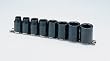 SK Hand Tools 4058 8-Piece 3/8-Inch Drive 6 Point High Visibility Standard Fractional Impact Socket Set
