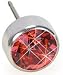 Blomdahl Silver Titanium Bezel Padparadscha Earrings (8 mm)