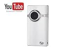 FLIP Mino 2 GB - white + USB 2.0 Hub with 4 ports Webcam Peripheral Bundle