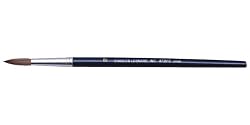 Charles Leonard Inc. Water Color Brushes with Pointed Rounds, # 12, 1.06 Inches Camel Hair, Black Handle, 1 Dozen (73512)