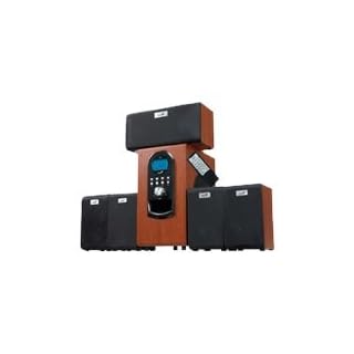 Genius SW-HF5.1 6000 Maple Lautsprecher-System mit Subwoofer für PC Multimedia