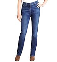Straight Leg Denim Jeans