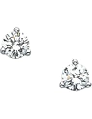 Pair 1/5 CT TW 14K White Gold Diamond Earring