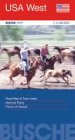 Strassenkarte USA: USA West 1 : 2 200 000 - Stra&szlig;enkarte: Road Map & Town Index - National Parks - Scenic Roads -  Points of Interest - 