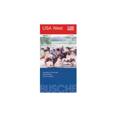 Strassenkarte USA: USA West 1 : 2 200 000. Stra�enkarte: Road Map & Town Index. National Parks. Scenic Roads.  Points of Interest