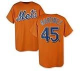 Baseball T-Shirt - New York Mets #45 Pedro Martinez T-Shirt (Youth Medium)