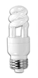 2 Watt Tall, Narrow Compact Fluorescent Light Bulb / 2700K Color Temperature / Medium Base / 15 Watt Incandescent Equivalent