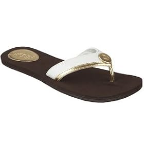 Buy Reef Sass White-Gold Sandals by Reef
