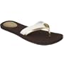 Womens Reef Sass Sandal White/Gold 7