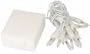 10ct Clear Battery Operated Lights with White Cord Set of 5