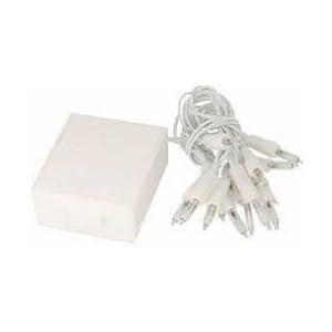 10ct Clear Battery Operated Lights with White Cord - (Pkg of 5 Sets) by 