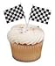 Checker Flag Cupcake Picks