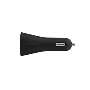 Incase 2 AMP Car Charger for iPad/iPhone/iPod- Black