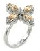 Champagne Color Marquise Cross Ring